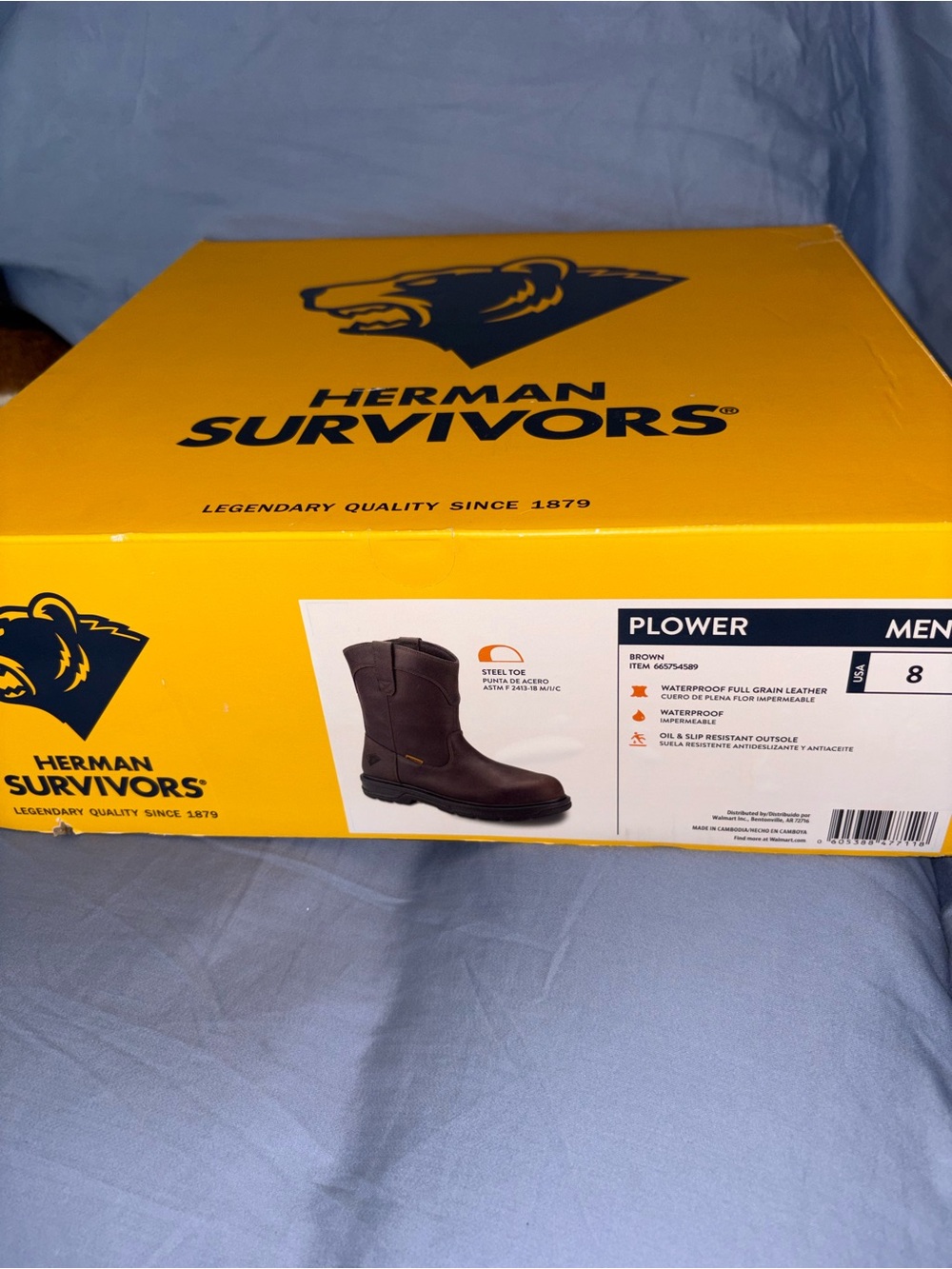 Herman Survivors Men’s Brown Plower Waterproof Leather Work Boots